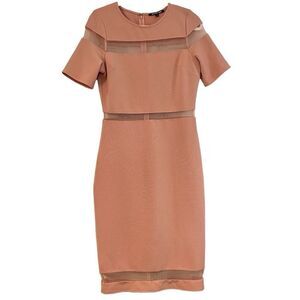 Gianna Bini Jamie Guava Globe Trotter Midi Dress Medium